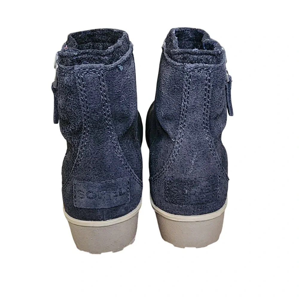 Sorel Meadow Zip Waterproof Suede‎ Winter Snow Boots Sz 7  Black